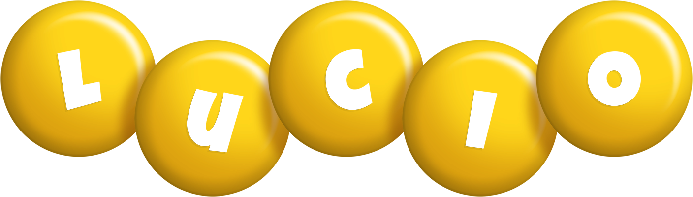 Lucio candy-yellow logo