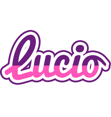 Lucio cheerful logo