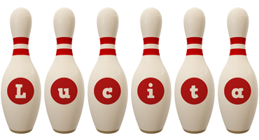 Lucita bowling-pin logo