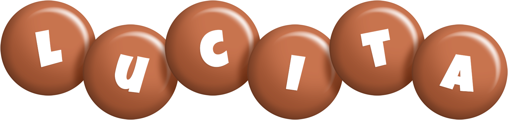 Lucita candy-brown logo