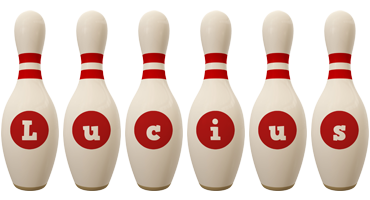 Lucius bowling-pin logo