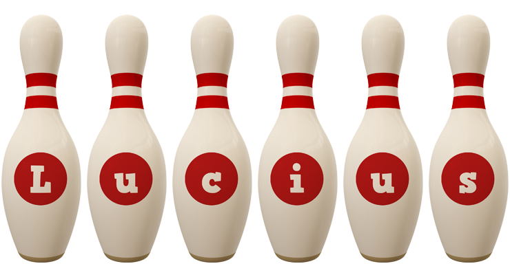 Lucius bowling-pin logo