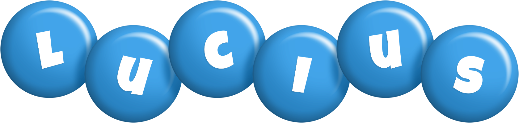 Lucius candy-blue logo
