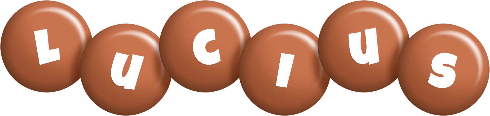 Lucius candy-brown logo