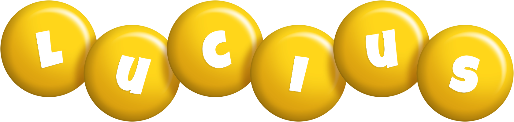 Lucius candy-yellow logo
