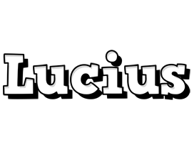 Lucius snowing logo