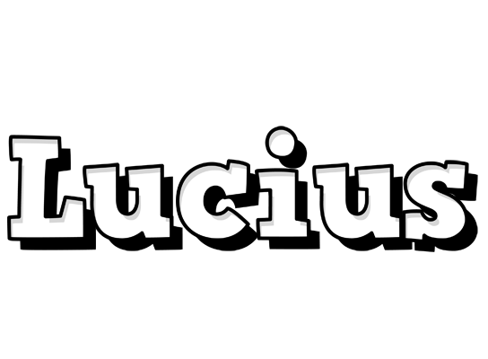 Lucius snowing logo