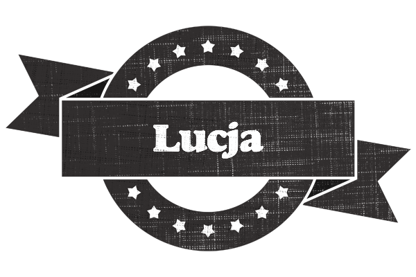 Lucja grunge logo