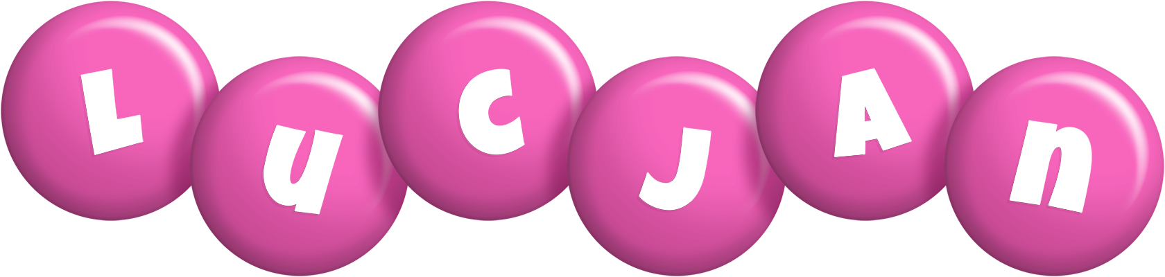 Lucjan candy-pink logo