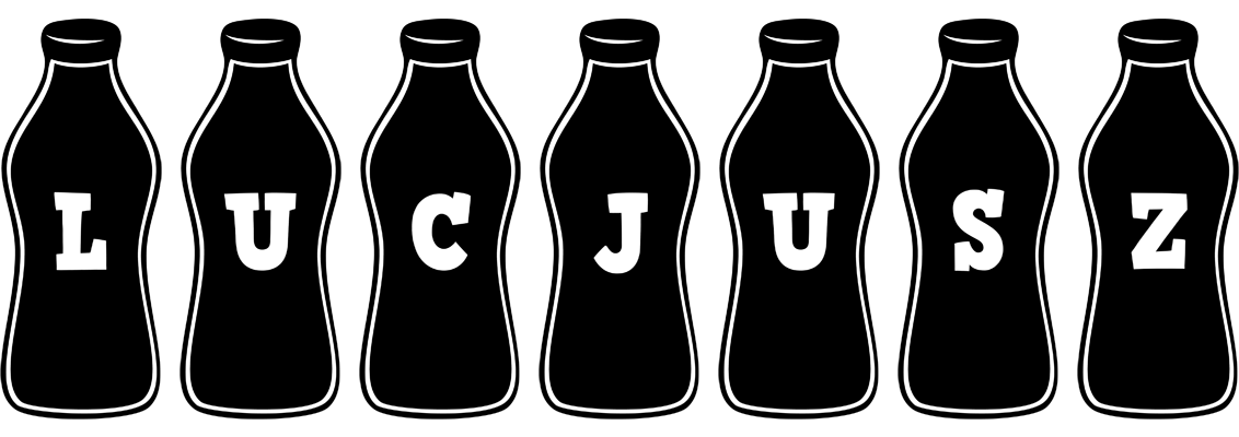 Lucjusz bottle logo