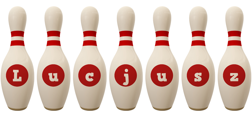 Lucjusz bowling-pin logo