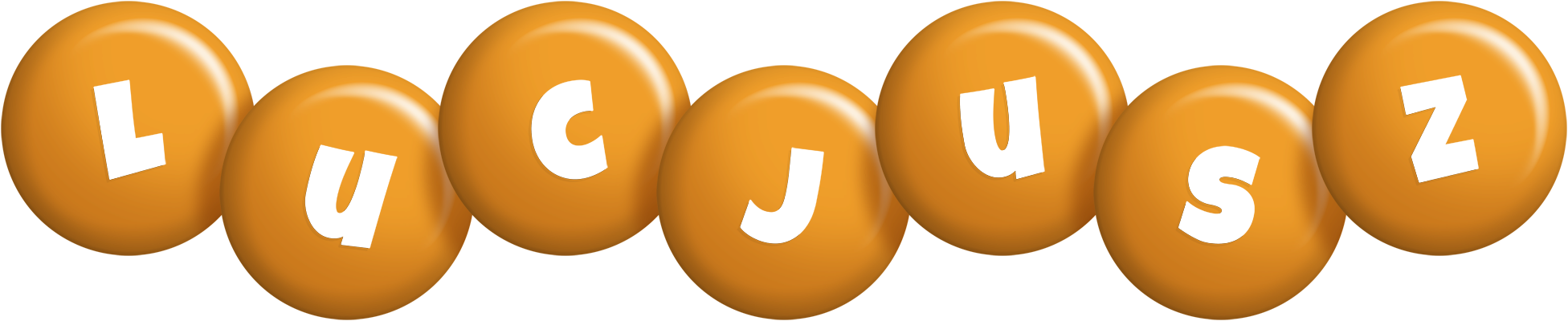 Lucjusz candy-orange logo