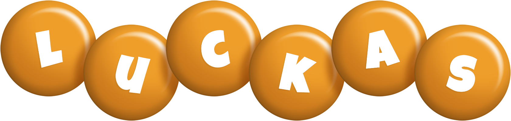Luckas candy-orange logo