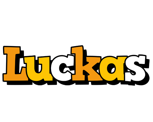 Luckas cartoon logo