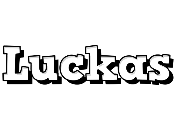 Luckas snowing logo