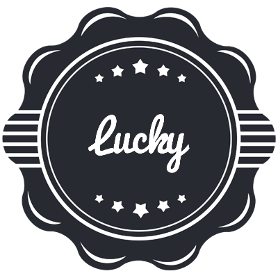 Lucky badge logo
