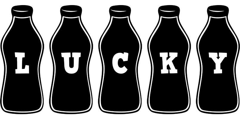 Lucky bottle logo
