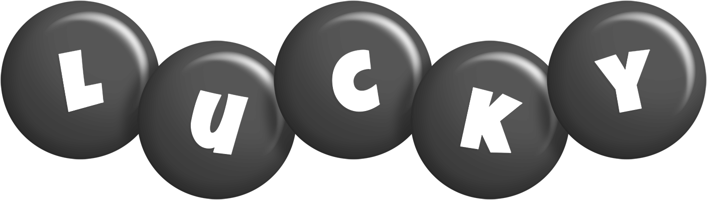 Lucky candy-black logo