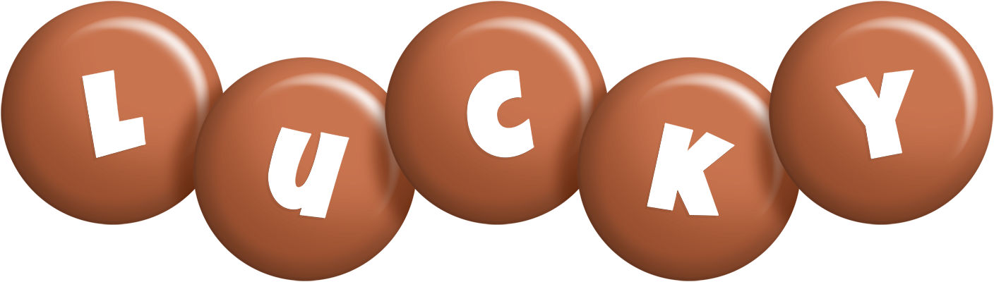 Lucky candy-brown logo