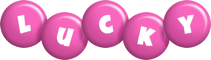 Lucky candy-pink logo
