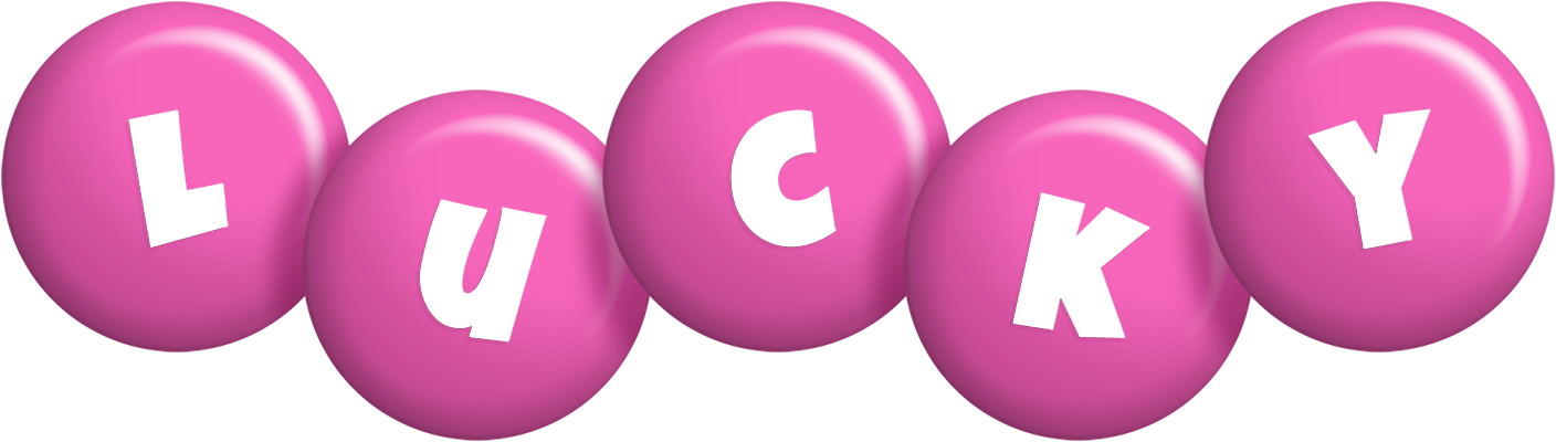 Lucky candy-pink logo