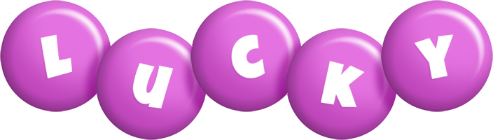 Lucky candy-purple logo