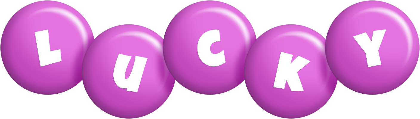 Lucky candy-purple logo