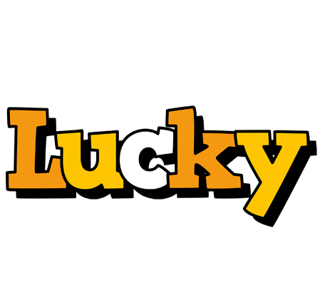 Lucky cartoon logo