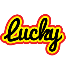 Lucky flaming logo