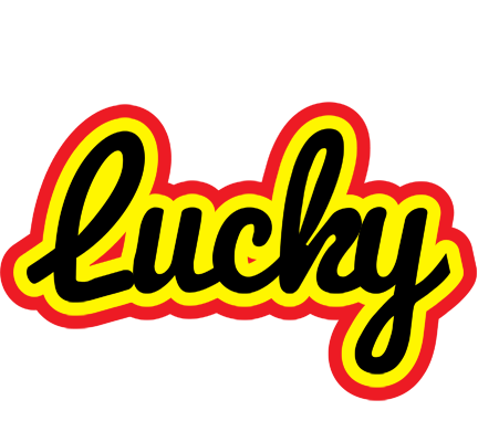 Lucky flaming logo