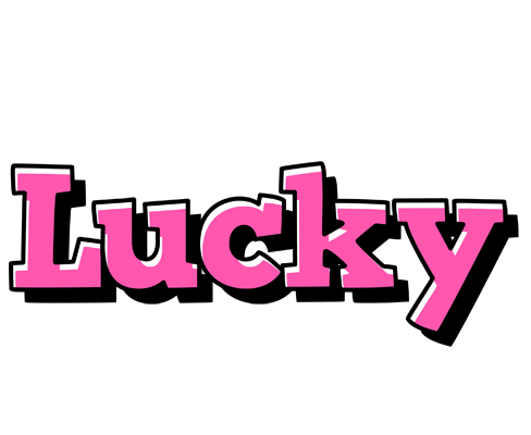 Lucky girlish logo