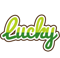 Lucky golfing logo