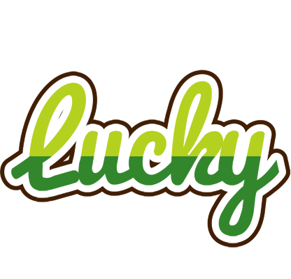 Lucky golfing logo