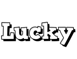 Lucky snowing logo