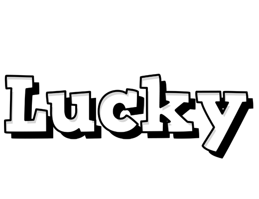 Lucky snowing logo
