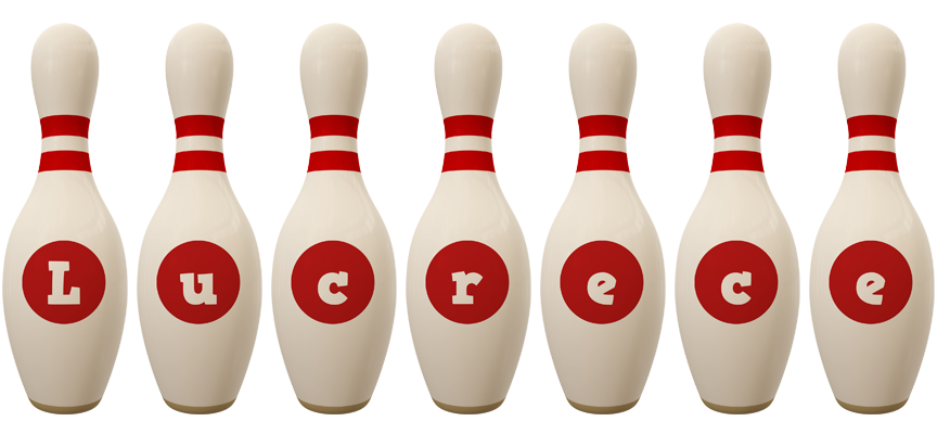 Lucrece bowling-pin logo