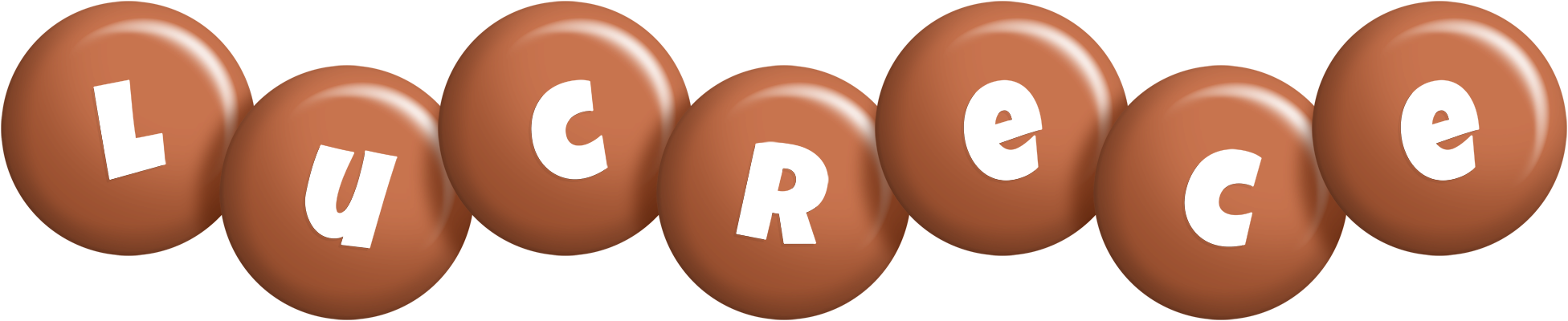 Lucrece candy-brown logo