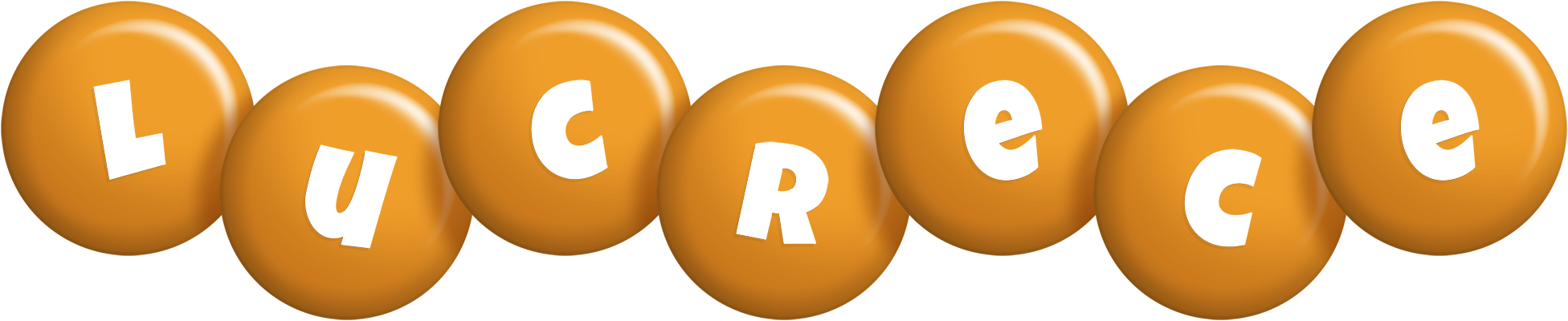 Lucrece candy-orange logo
