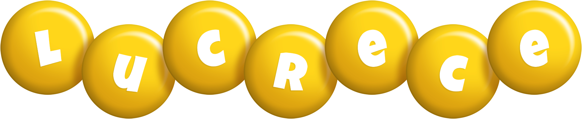 Lucrece candy-yellow logo