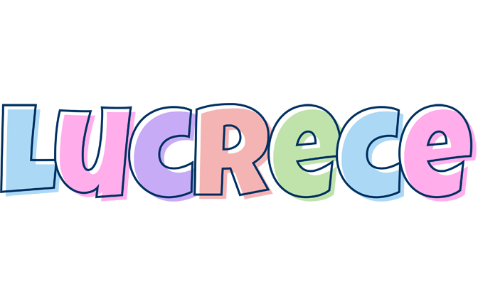 Lucrece pastel logo