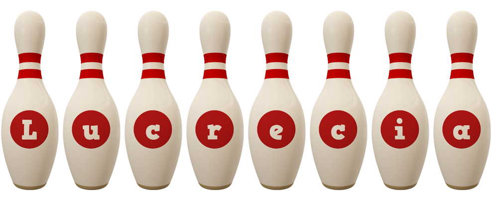 Lucrecia bowling-pin logo
