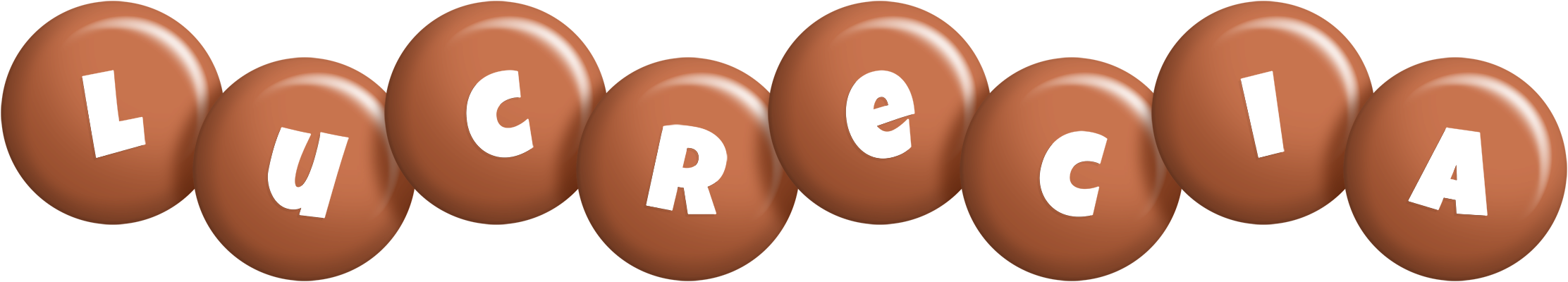 Lucrecia candy-brown logo