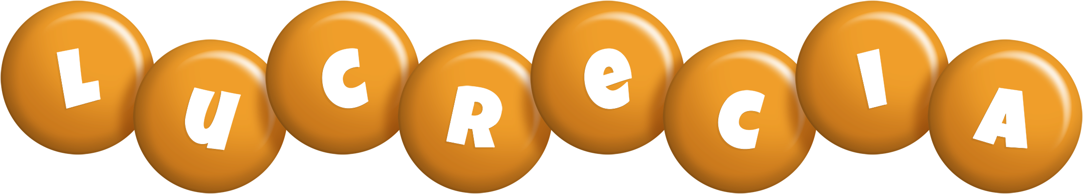 Lucrecia candy-orange logo