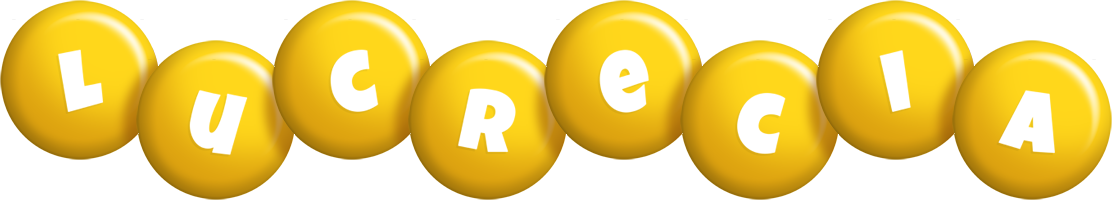 Lucrecia candy-yellow logo
