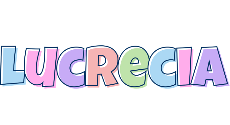 Lucrecia pastel logo