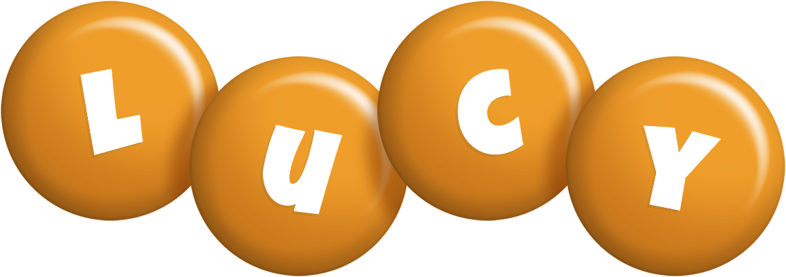 Lucy candy-orange logo
