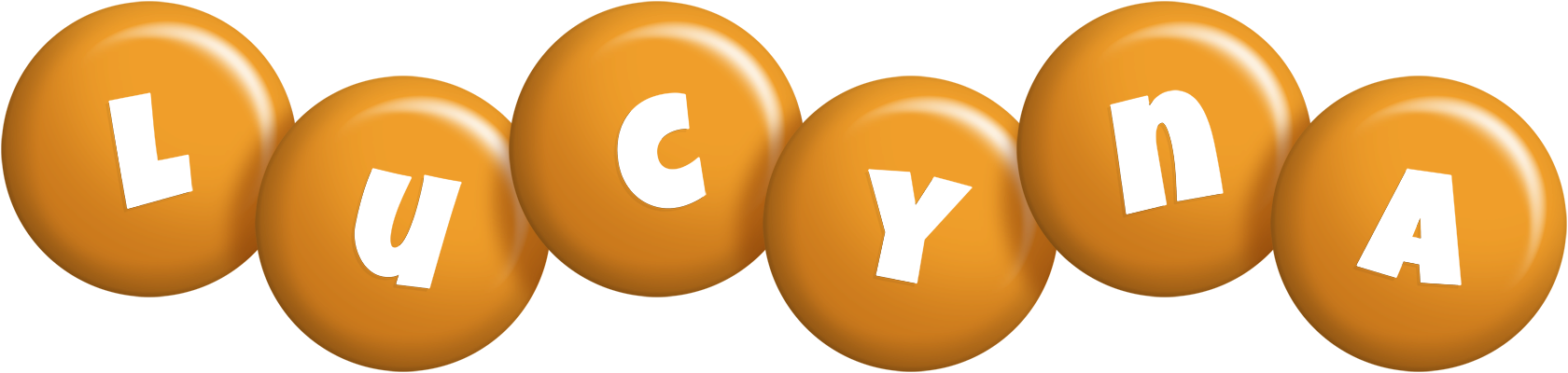 Lucyna candy-orange logo
