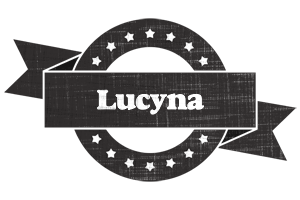 Lucyna grunge logo