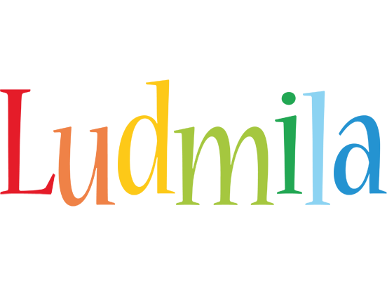 Ludmila birthday logo