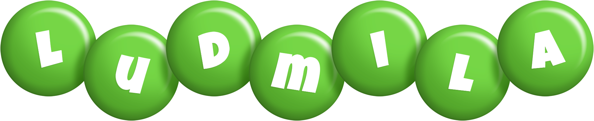 Ludmila candy-green logo